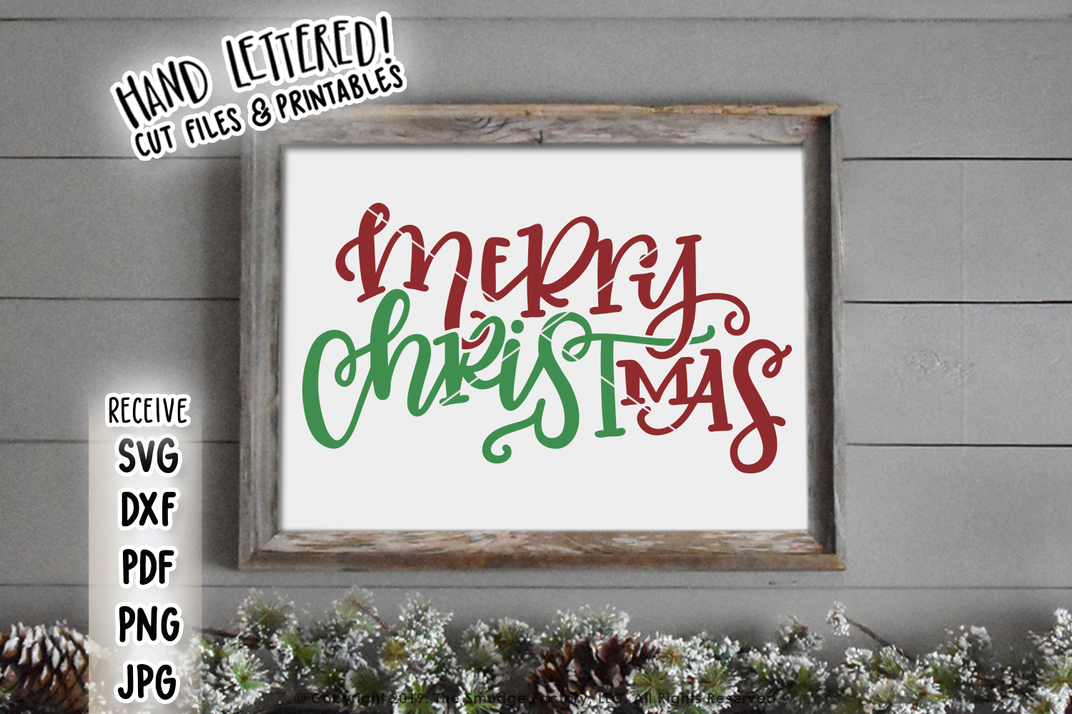 Merry Christmas SVG & Printable