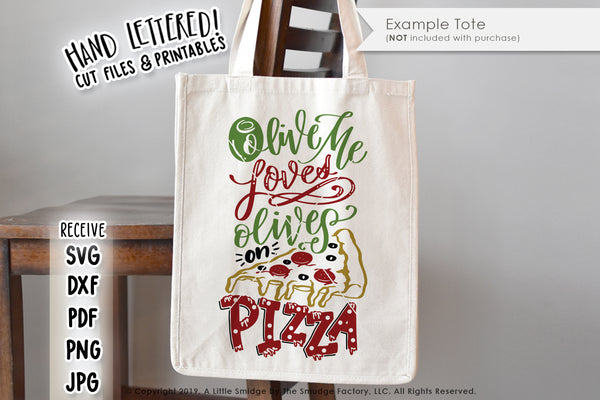Olive Me Loves Olives On Pizza SVG & Printable