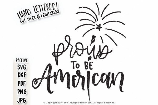 Proud To Be American SVG & Printable