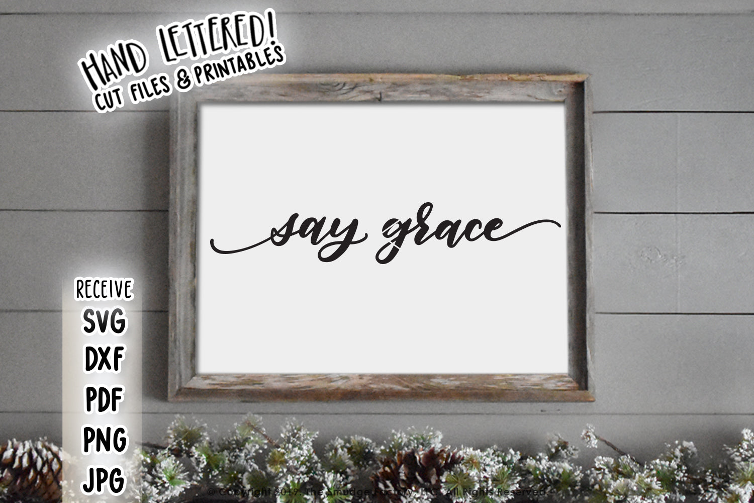 Say Grace SVG & Printable