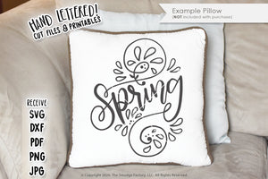 Spring Swirls SVG & Printable