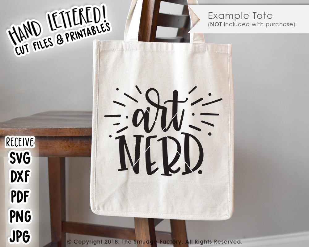 Art Nerd SVG & Printable – The Smudge Factory
