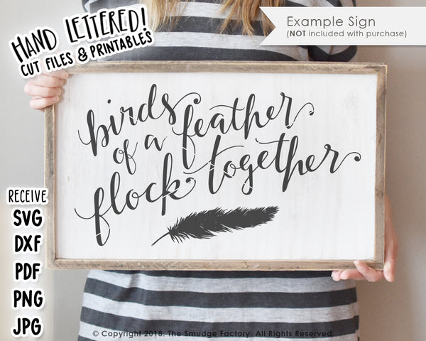 Birds Of A Feather Flock Together SVG & Printable