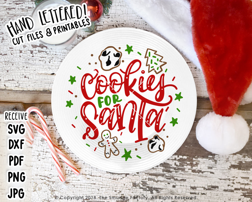 Cookies for Santa SVG & Printable