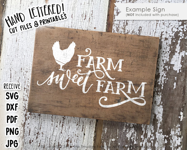 Farm Sweet Farm SVG & Printable