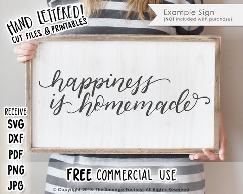 Happiness Is Homemade SVG & Printable