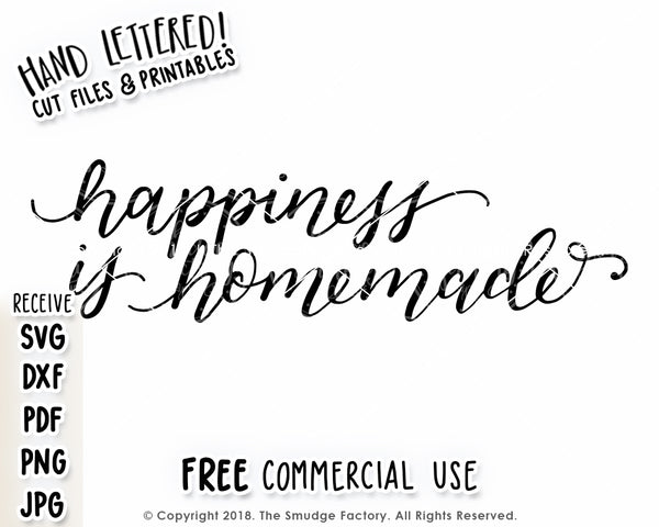 Happiness Is Homemade SVG & Printable