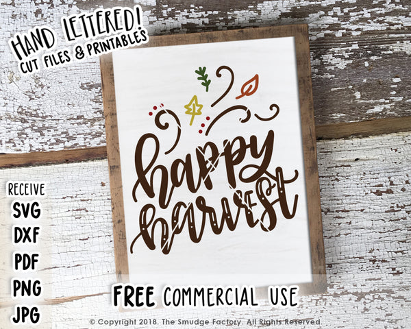 Happy Harvest SVG & Printable