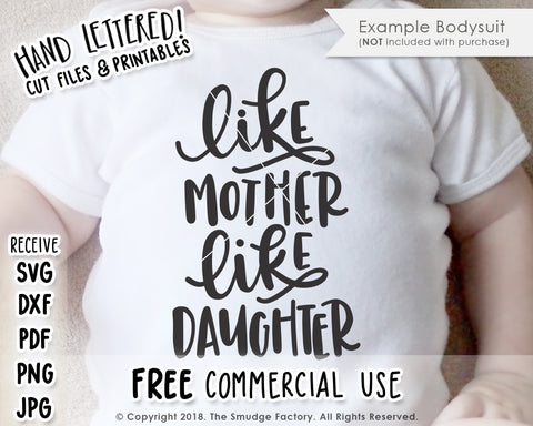 Like Mother Like Daughter SVG & Printable