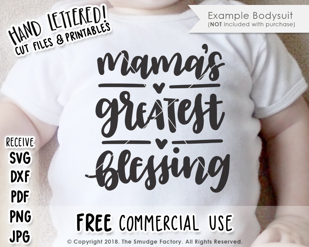 Mama's Greatest Blessing SVG & Printable