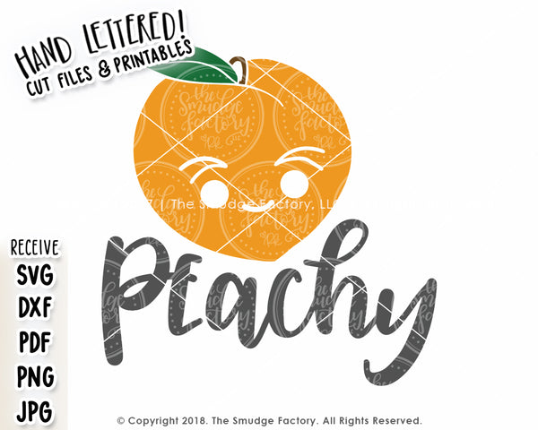 Peachy SVG & Printable