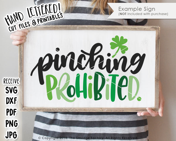 Pinching Prohibited SVG & Printable