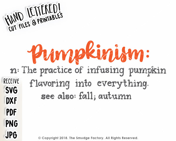 Pumpkinism SVG & Printable
