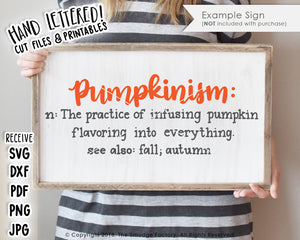 Pumpkinism SVG & Printable