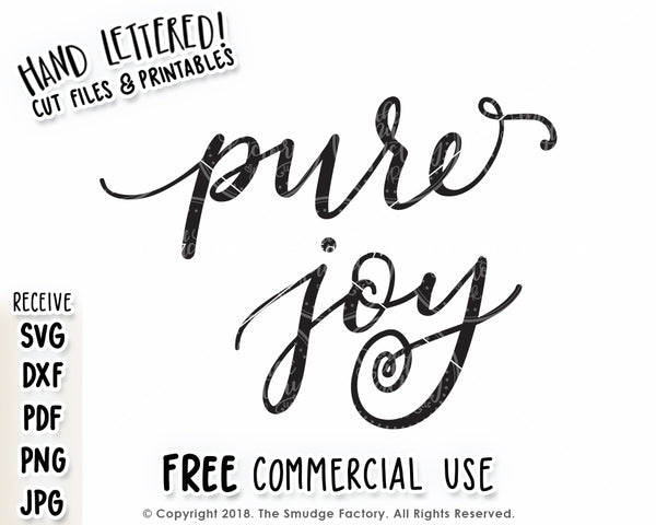 Pure Joy SVG & Printable