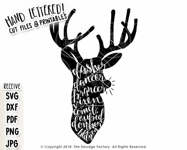 Reindeer SVG & Printable