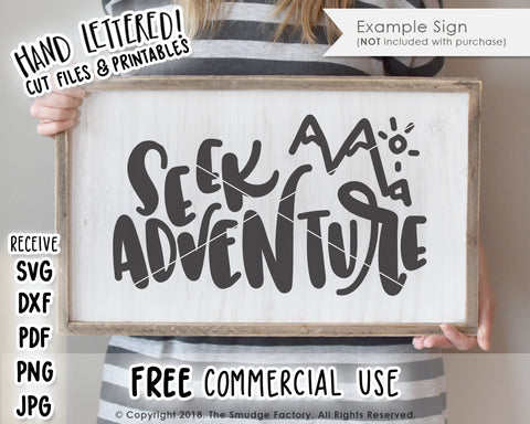 Seek Adventure SVG & Printable