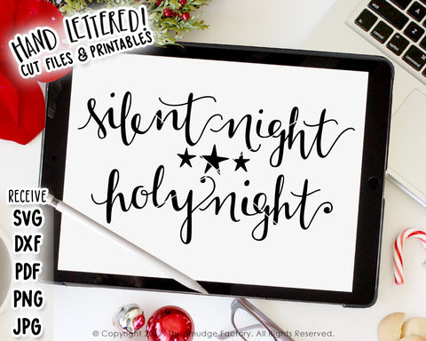 Silent Night, Holy Night SVG & Printable