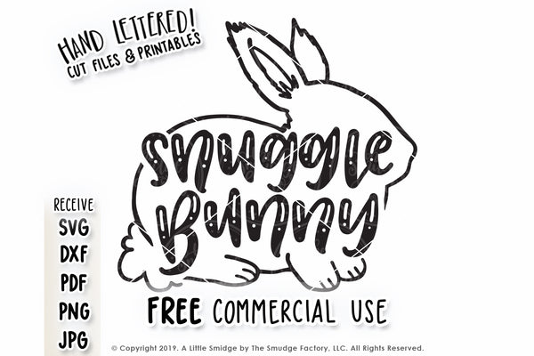 Snuggle Bunny SVG & Printable
