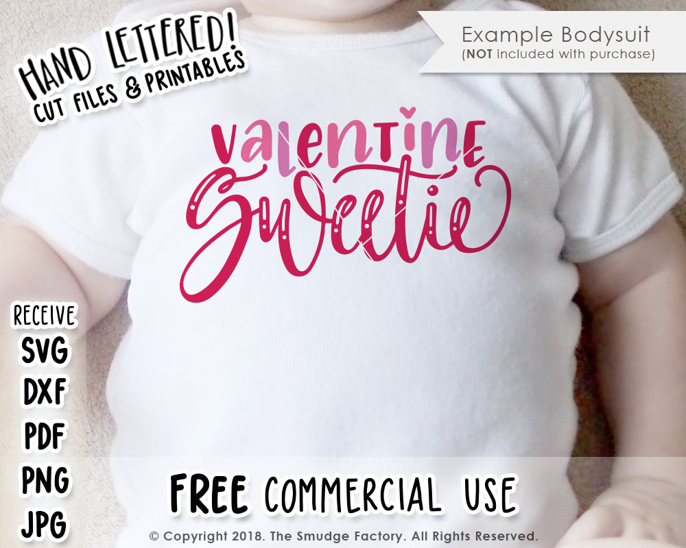 Valentine Sweetie SVG & Printable