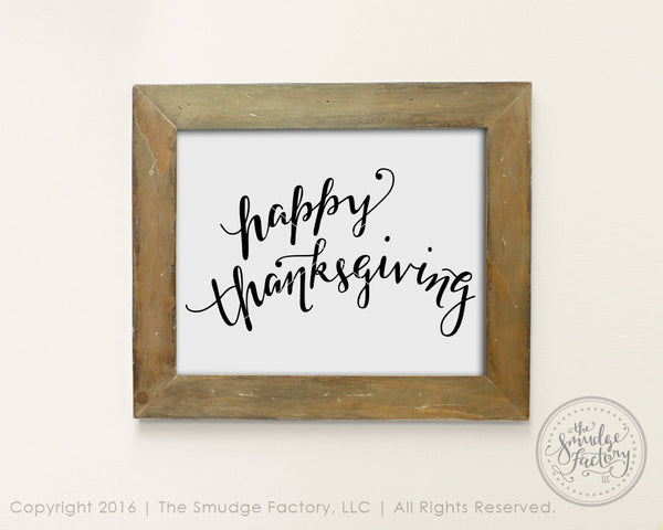Happy Thanksgiving SVG & Printable