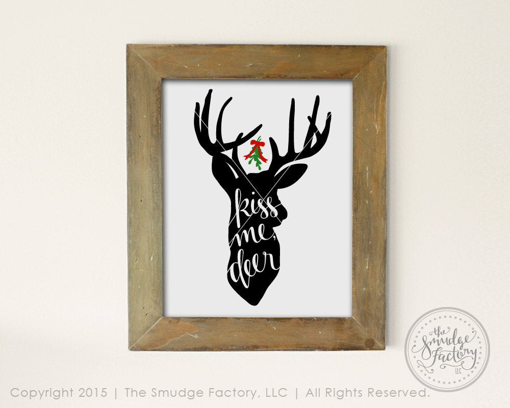 Kiss Me Deer SVG & Printable