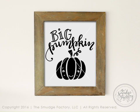 Big Pumpkin SVG & Printable
