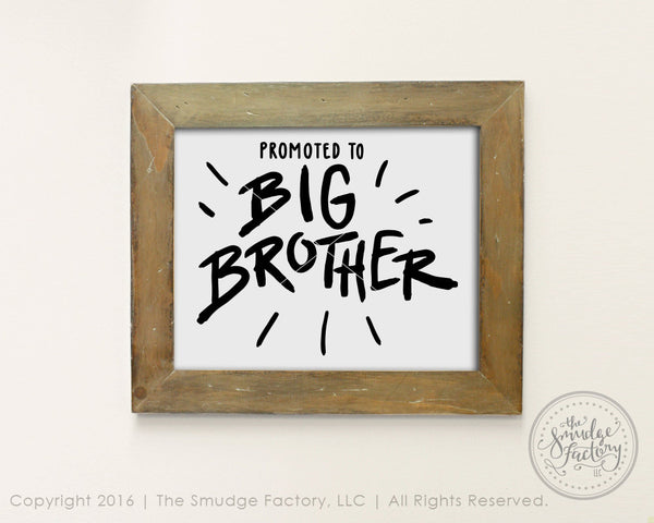 Promoted To Big Brother SVG & Printable