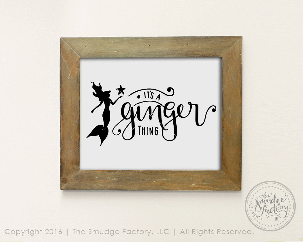 It's A Ginger Thing SVG & Printable