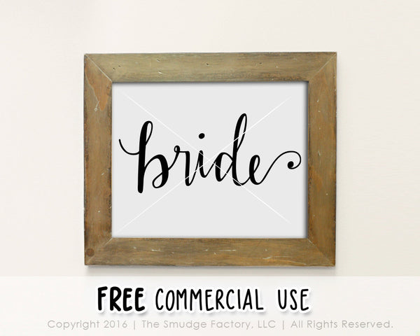 Bride SVG & Printable