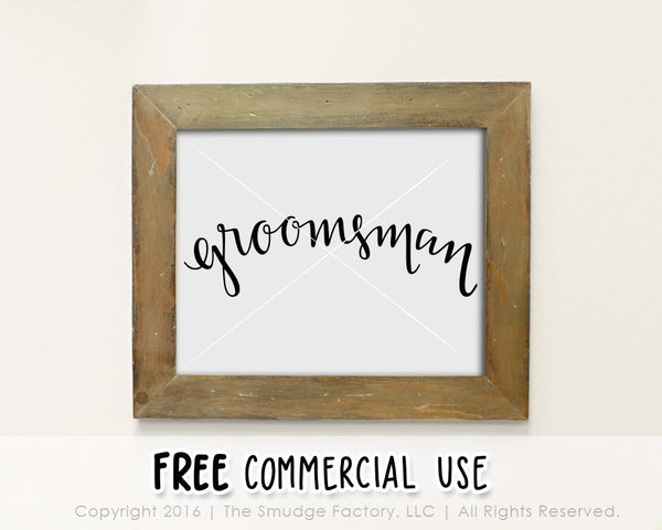 Groomsman SVG & Printable