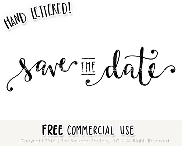 Save The Date SVG & Printable