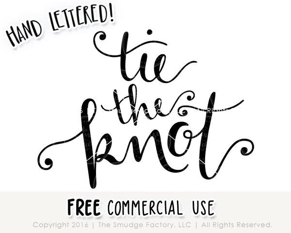 Tie The Knot SVG & Printable