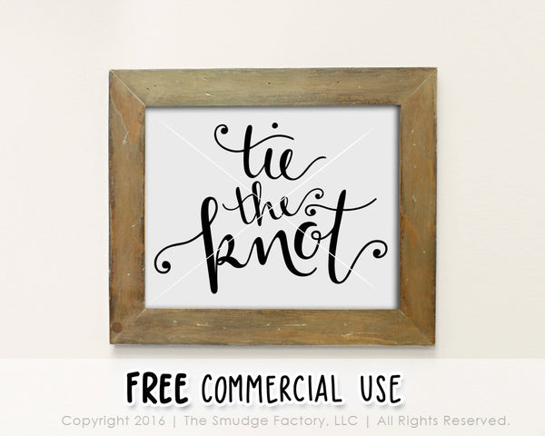 Tie The Knot SVG & Printable