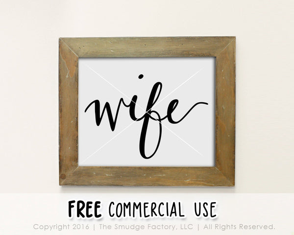 Wife SVG & Printable