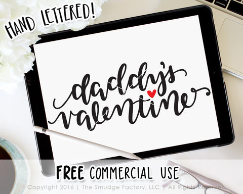 Daddy's Valentine SVG & Printable