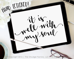 It Is Well With My Soul SVG & Printable