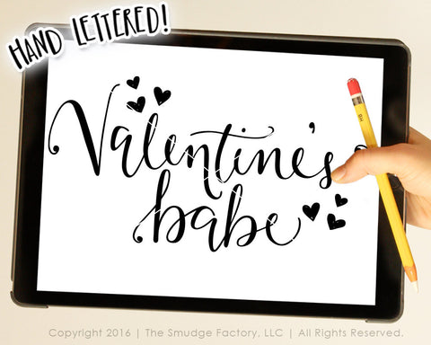 Valentine's Babe SVG & Printable