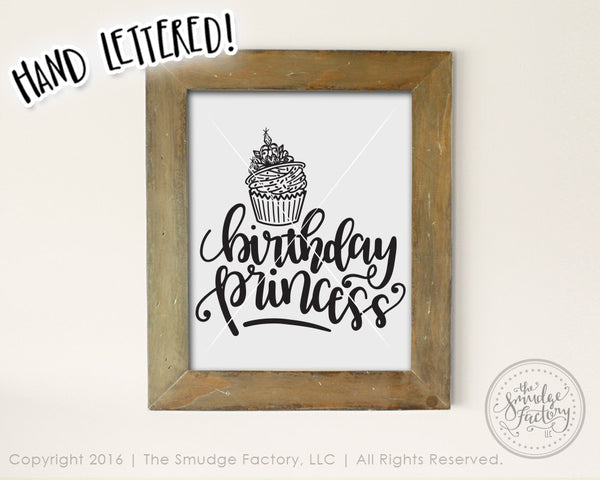 Birthday Princess SVG & Printable