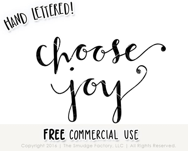 Choose Joy SVG & Printable