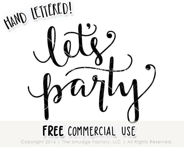 Let's Party SVG & Printable