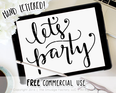 Let's Party SVG & Printable