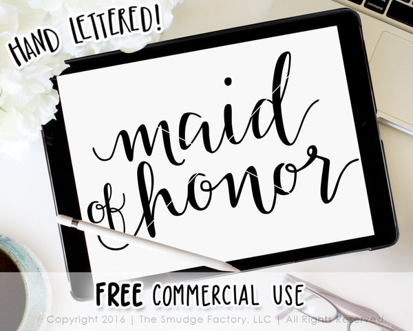 Maid Of Honor SVG & Printable