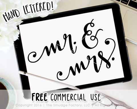 Mr. & Mrs. SVG & Printable