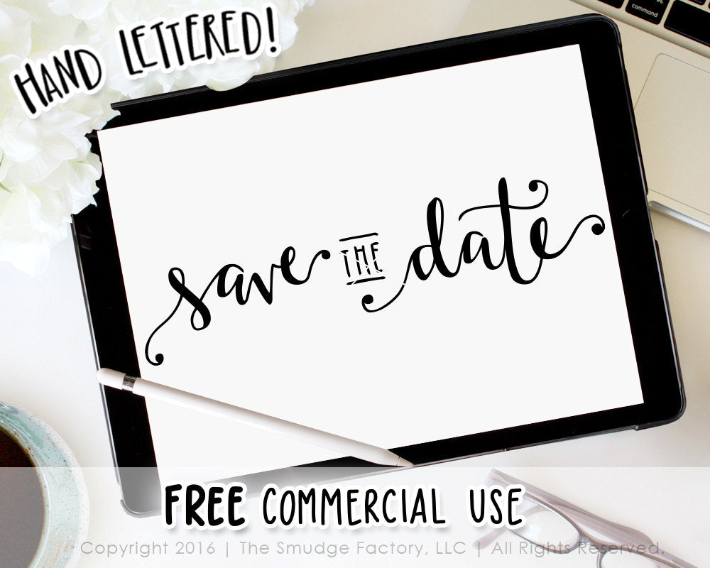 Save The Date SVG & Printable