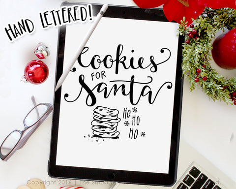 Cookies for Santa SVG & Printable