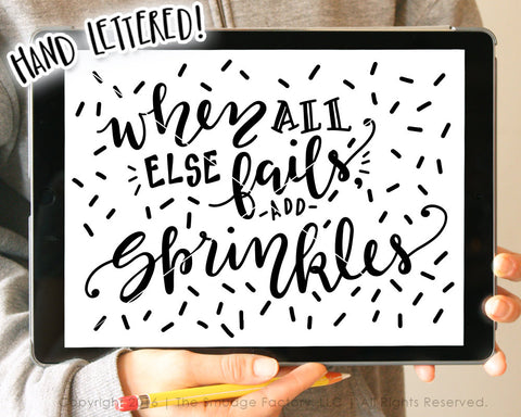 When All Else Fails, Add Sprinkles SVG