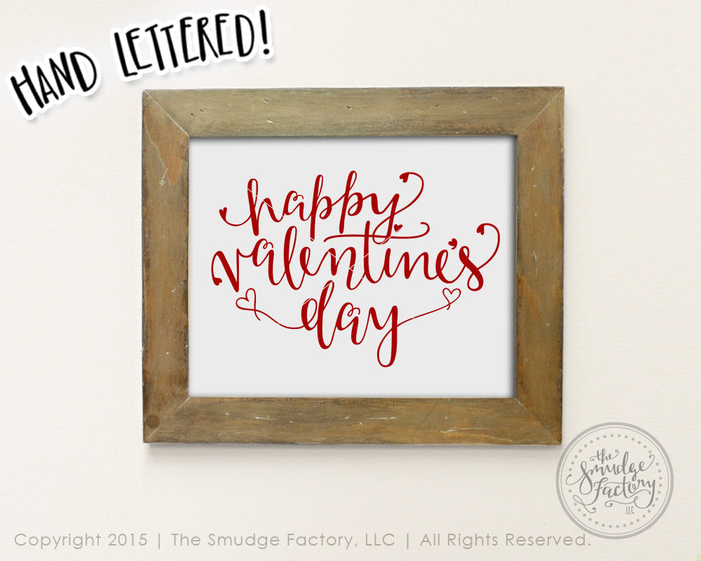 Happy Valentine's Day SVG & Printable