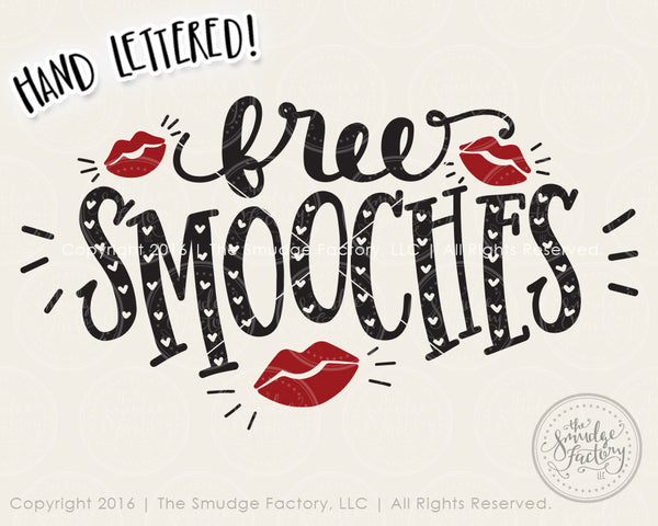 Free Smooches SVG & Printable