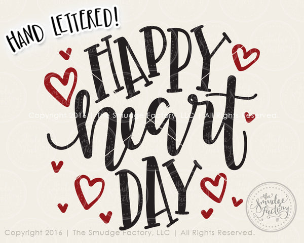 Happy Heart Day SVG & Printable
